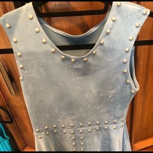 Un Deux Trois powder blue tween dress
